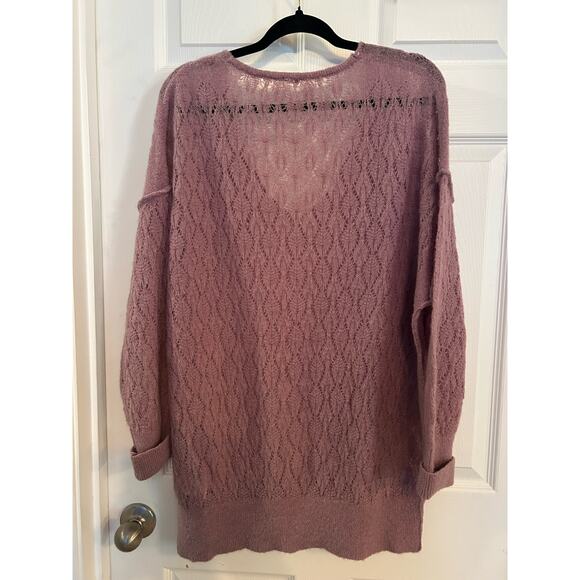 Free People Lavender Wool Blend oversized sweater, Size M - Picture 2 of 10